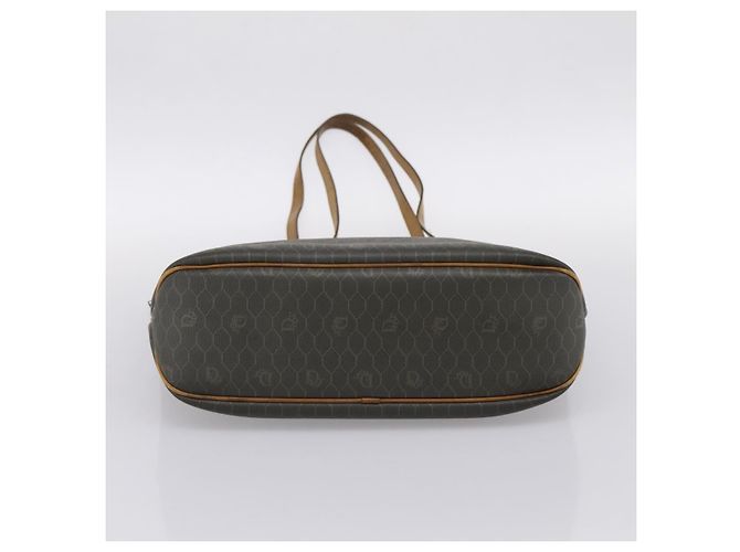 Borsa Tote Christian Dior Honeycomb in PVC e pelle Khaki e tono oro Auth 202274 Cachi - vista 5