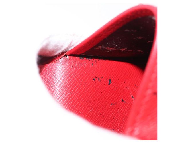 LOUIS VUITTON Epi Portopier Compact Wallet Red LV Auth 200099A Rosso - vista 11