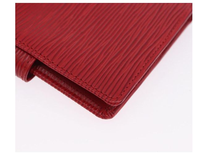 LOUIS VUITTON Epi Portopier Compact Wallet Red LV Auth 200099A Rosso - vista 15