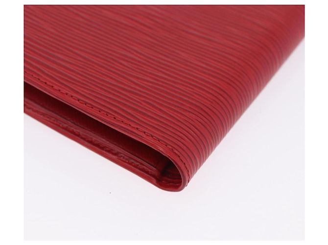 LOUIS VUITTON Epi Portopier Compact Wallet Red LV Auth 200099A Rosso - vista 16