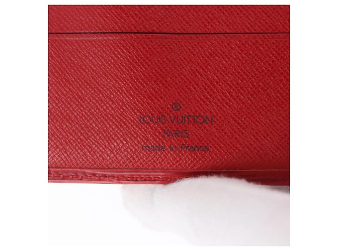 LOUIS VUITTON Epi Portopier Compact Wallet Red LV Auth 200099A Rosso - vista 17