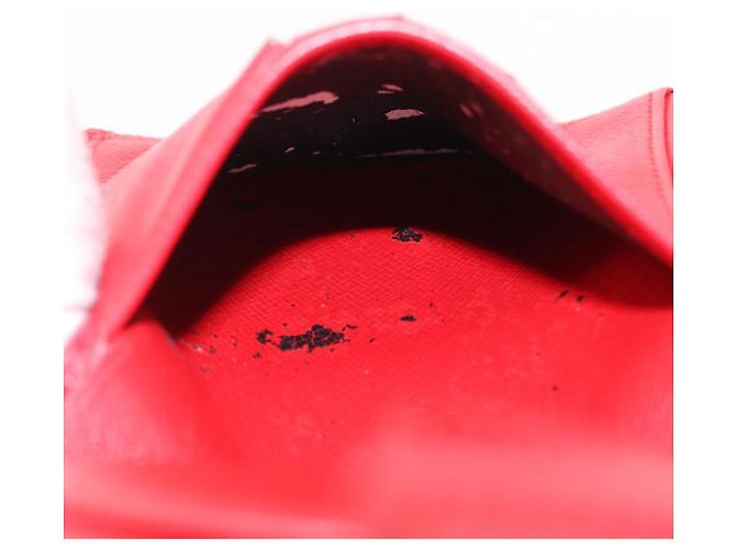 LOUIS VUITTON Epi Portopier Compact Wallet Red LV Auth 200099A Rosso - vista 18
