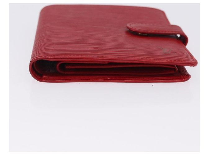 LOUIS VUITTON Epi Portopier Compact Wallet Red LV Auth 200099A Rosso - vista 6