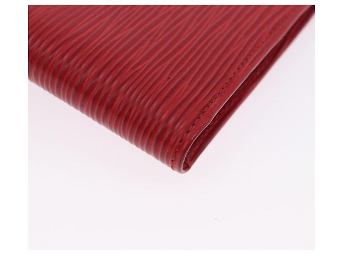 LOUIS VUITTON Epi Portopier Compact Wallet Red LV Auth 200099A Rosso - vista 7