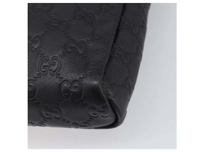 Borsa a tracolla GUCCI GG Canvas Guccissima in pelle nera e oro Auth hk4122 Nero D'oro - vista 15