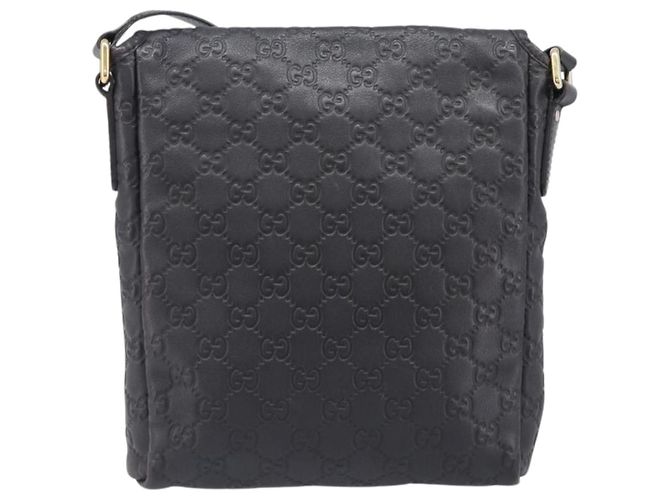 Borsa a tracolla GUCCI GG Canvas Guccissima in pelle nera e oro Auth hk4122 Nero D'oro - vista 2