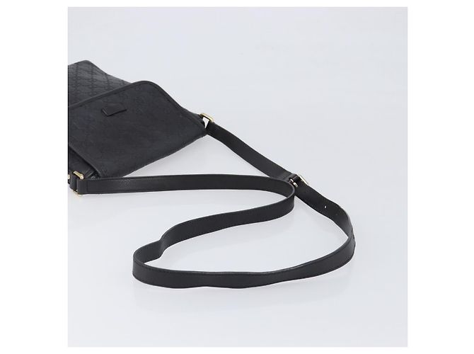 Borsa a tracolla GUCCI GG Canvas Guccissima in pelle nera e oro Auth hk4122 Nero D'oro - vista 7