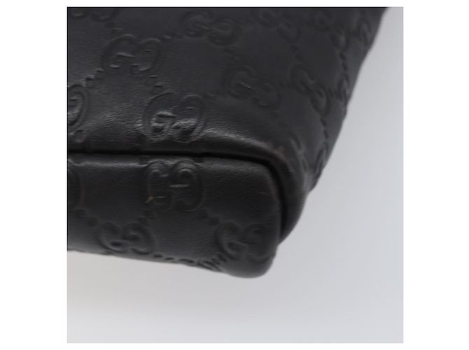 Borsa a tracolla GUCCI GG Canvas Guccissima in pelle nera e oro Auth hk4122 Nero D'oro - vista 9