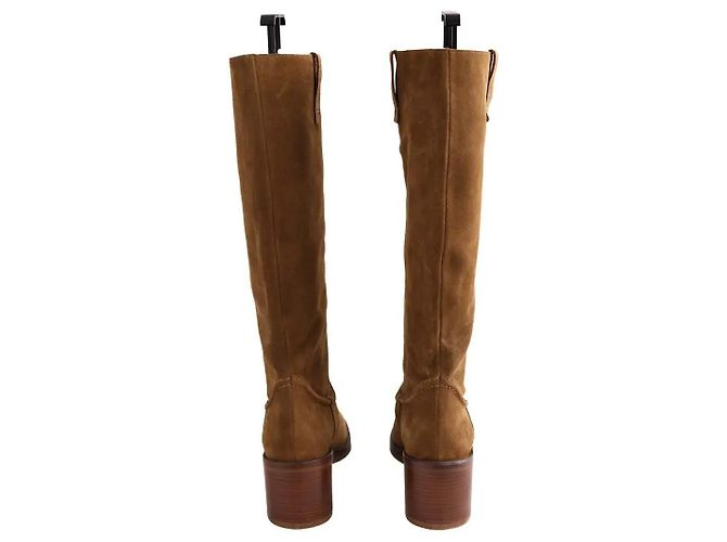 Stivali Sessun in camoscio camel Cammello - vista 2