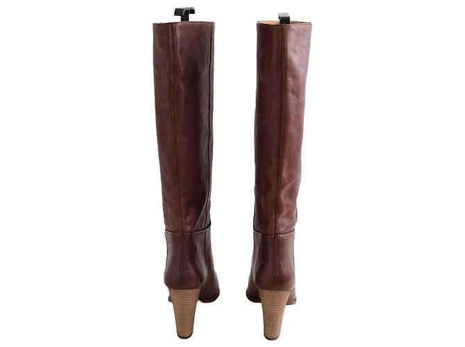 Botas Sessun de cuero marrón Castaño - vista 2