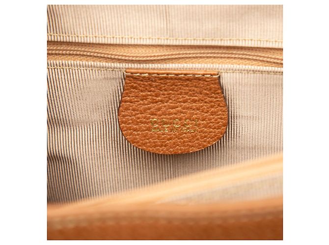 Bamboo Borsa Tote Gucci in vitello marrone con bambù - vista 5