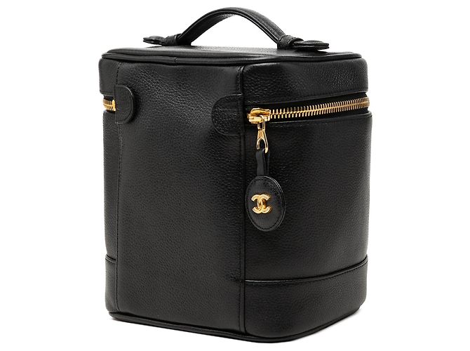 Borsa Vanity Chanel CC Caviar Nera Nero - vista 2