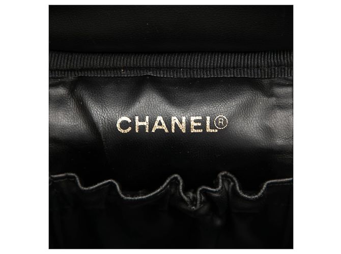 Borsa Vanity Chanel CC Caviar Nera Nero - vista 5