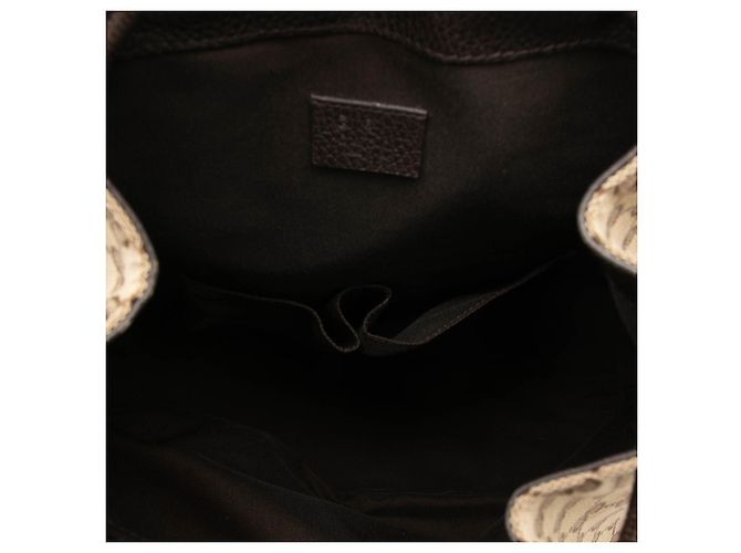 Beige Gucci GG Canvas Drawstring Backpack - view 4