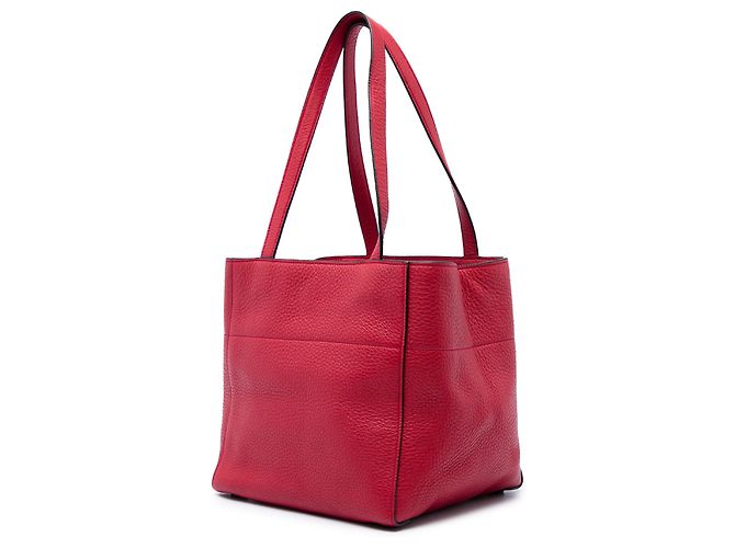Prada Vitello Daino Tote Rot - Ansicht 2