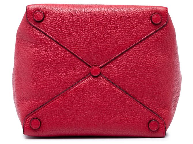 Prada Vitello Daino Tote Rot - Ansicht 3
