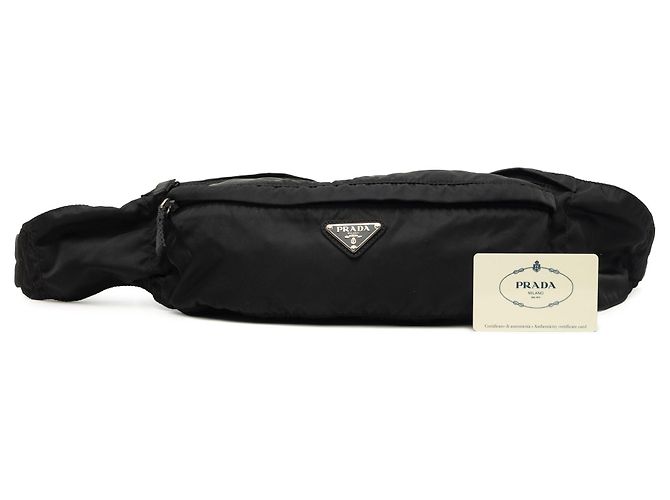 Sac ceinture Prada Tessuto noir - vue 8