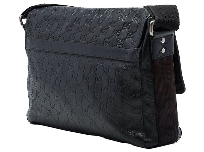 Borsa a tracolla Gucci Guccissima Web nera Nero - vista 2