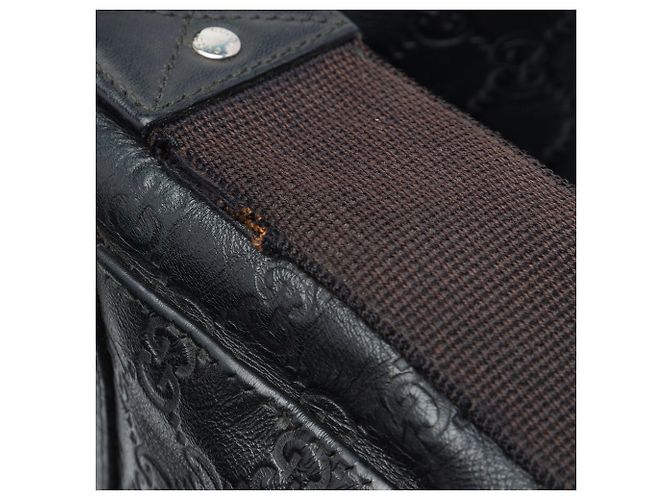Borsa a tracolla Gucci Guccissima Web nera Nero - vista 6