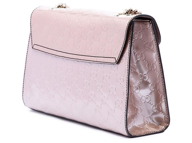 Pink Gucci Medium Guccissima Patent Emily Shoulder Bag - view 2