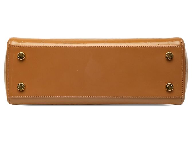 Borsa Satchel Louis Vuitton Monogram Vernis Brea Beige - vista 3