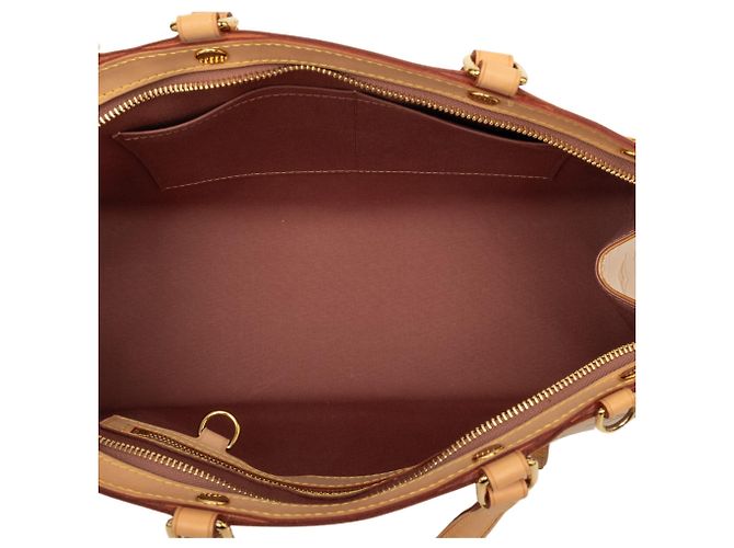 Borsa Satchel Louis Vuitton Monogram Vernis Brea Beige - vista 4