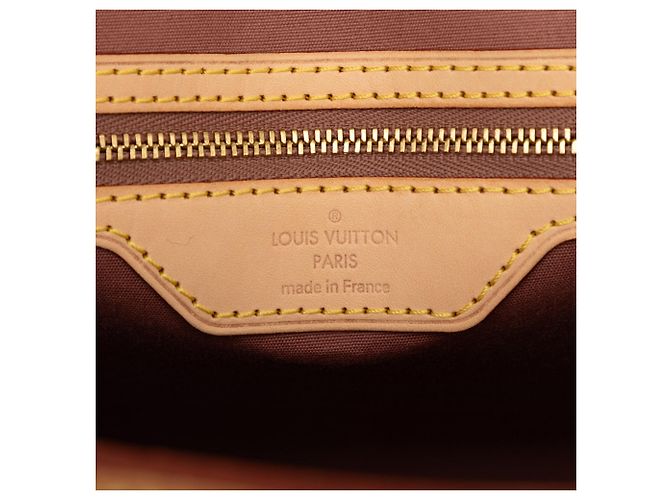 Borsa Satchel Louis Vuitton Monogram Vernis Brea Beige - vista 5