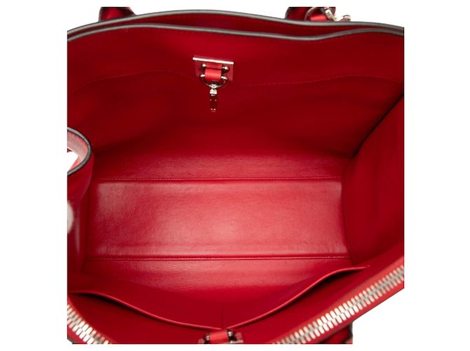 Borsa City Steamer MM Louis Vuitton in pelle rossa Rosso - vista 4