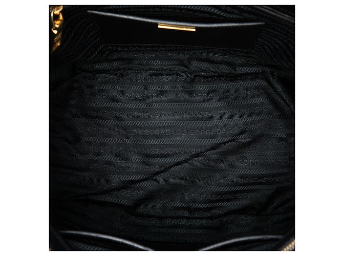 Borsa Prada Large Saffiano Lux Galleria Double Zip Nera Nero - vista 4