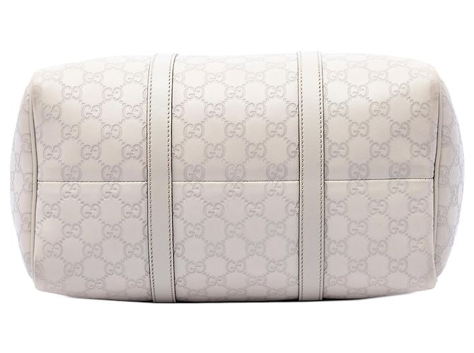 Borsa Boston Gucci Medium Guccissima Joy Bianca Bianco - vista 3