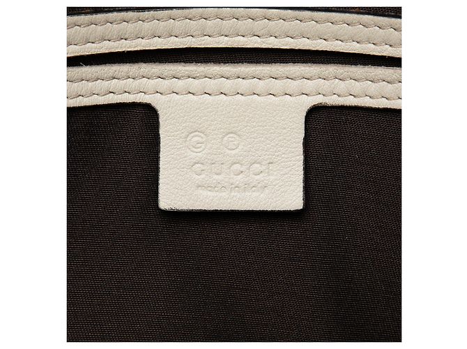 Borsa Boston Gucci Medium Guccissima Joy Bianca Bianco - vista 5