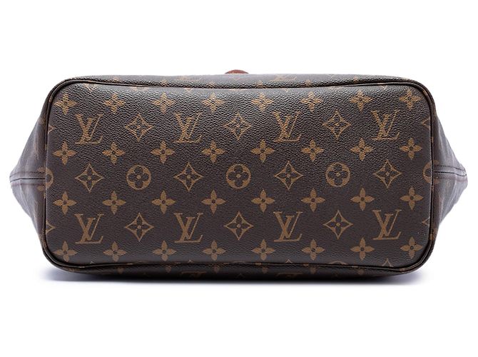 Borsa Tote Louis Vuitton Monogram Neverfull MM Marrone - vista 3