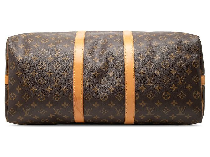Borsa da viaggio Louis Vuitton Monogram Keepall Bandouliere 50 Marrone - vista 3