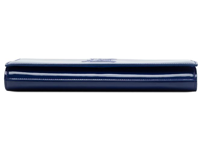 Clutch Blue Saint Laurent Patent Belle Du Jour - vista 3