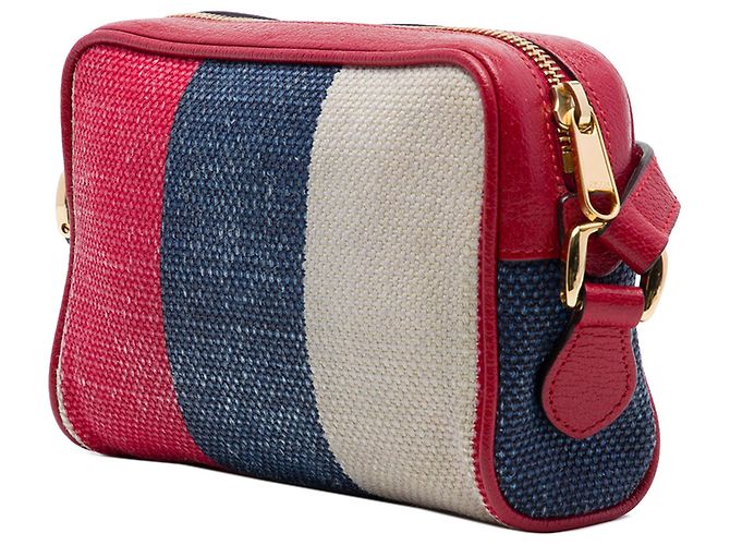 Borsa a tracolla Mini Canvas Ophidia Gucci rossa Rosso - vista 2