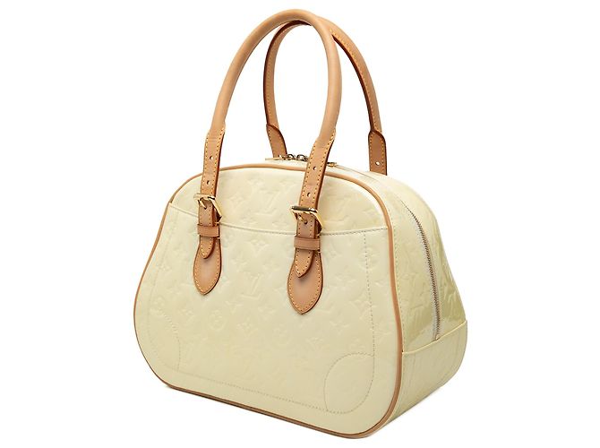 Borsa Louis Vuitton Monogram Vernis Summit Drive Bianca Bianco - vista 2
