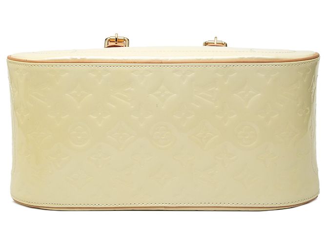 Borsa Louis Vuitton Monogram Vernis Summit Drive Bianca Bianco - vista 3