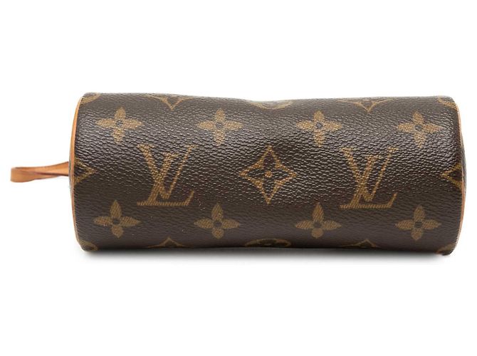 Borsa a mano Louis Vuitton Monogram Papillon Pochette Marrone - vista 3