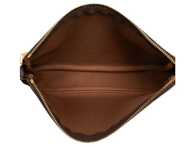 Louis Vuitton Monogram Pochette Accessoires Schultertasche Braun - Ansicht 4