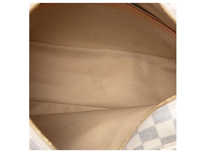 Borsa a tracolla Louis Vuitton Damier Azur Naviglio bianca Bianco - vista 4