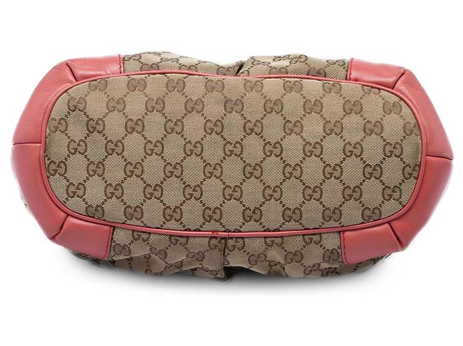 Borsa Satchel Gucci GG Canvas Sukey Beige - vista 3