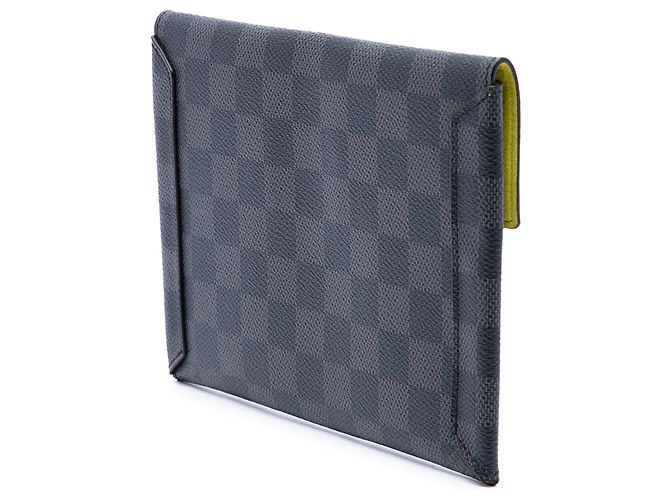 Borsa a pochette Louis Vuitton Damier Graphite Alpha Pochette MM nera Nero - vista 2