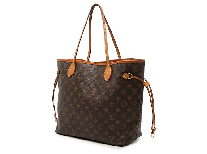 Borsa Tote Louis Vuitton Monogram Neverfull MM Marrone - vista 2