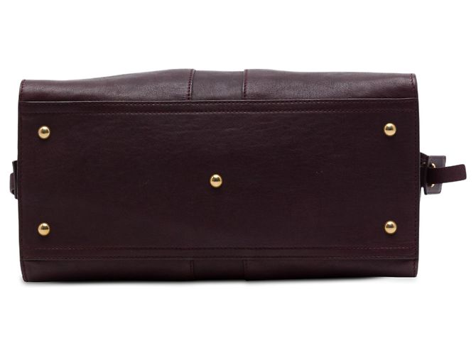 Borsa Cabas Chyc Medium in pelle rossa Saint Laurent Rosso - vista 3