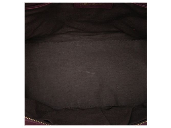 Borsa Cabas Chyc Medium in pelle rossa Saint Laurent Rosso - vista 4