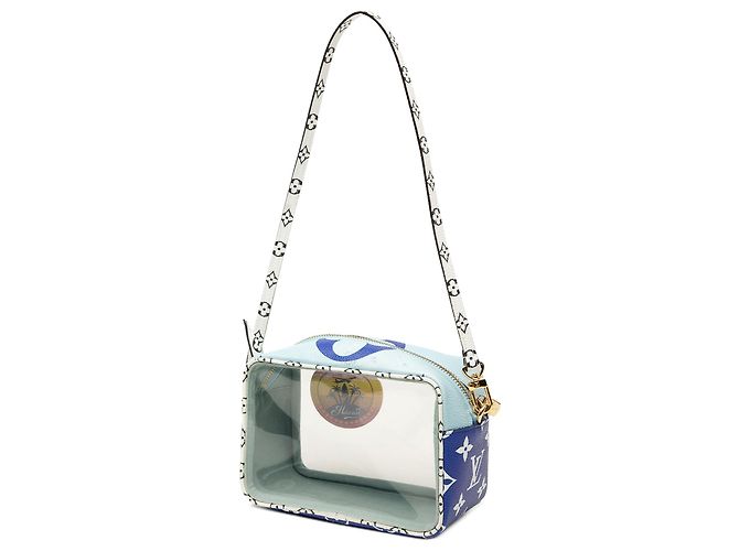 Borsa a tracolla Beach Pouch Louis Vuitton Monogram Giant Blu - vista 2
