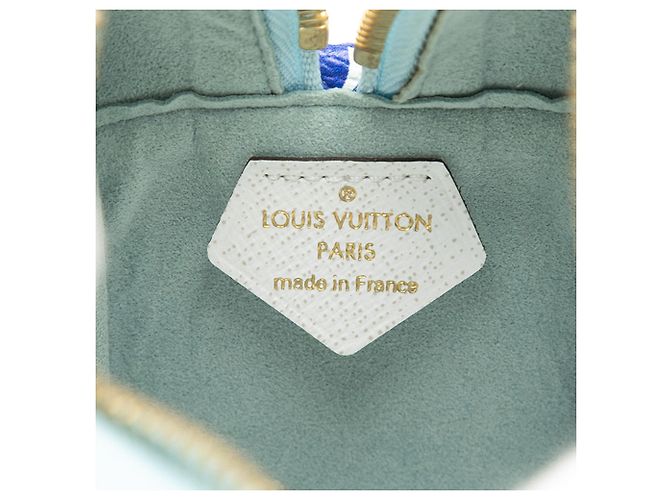 Borsa a tracolla Beach Pouch Louis Vuitton Monogram Giant Blu - vista 5