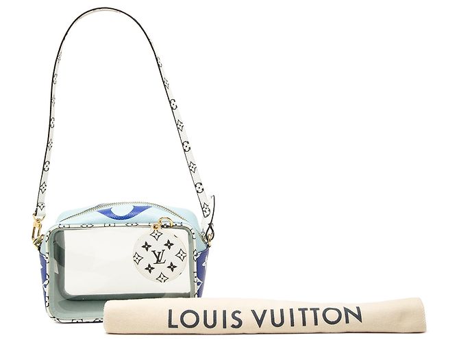 Borsa a tracolla Beach Pouch Louis Vuitton Monogram Giant Blu - vista 7