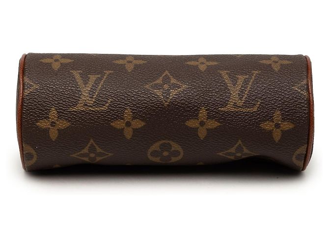 Borsa a mano Louis Vuitton Monogram Papillon Pochette Marrone - vista 3