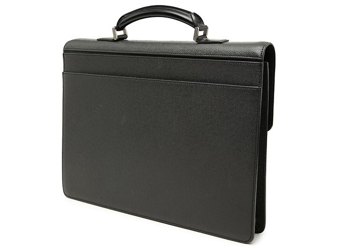 Borsa Business Louis Vuitton Taiga Laguito Nera Nero - vista 2